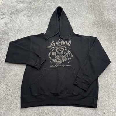 La Onda Festival BottleRock Pullover Hoodie Sweatshirt Mens Large Black Casual