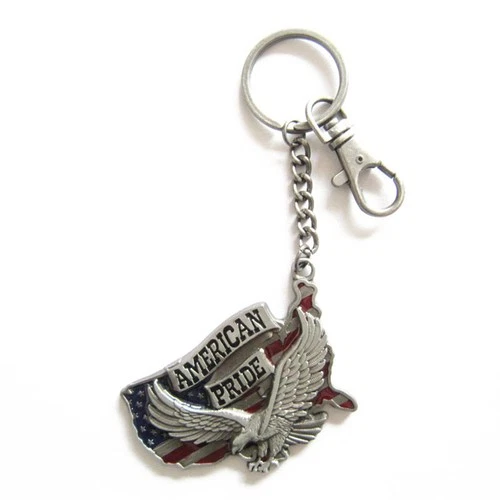 Eagle Keychain With Flag USA, USA, America