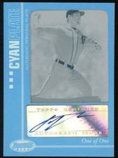 2007 Bowman’s Best Justin Verlander Autograph Auto 1/1 Cyan Printing Plate #43 