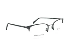 CLEARVISION CVO M 3031 Charcoal Black Half-Rimless Eyeglasses 52-20 140 NEW