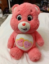 Care Bears Pink Peach 14in Love A Lot Plush Hearts In Tummy Tenderheart