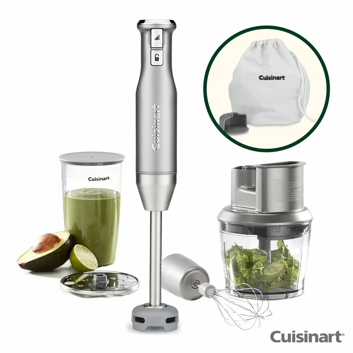 Cuisinart HB500U Power Blend 400W Immersion Hand Blender - Silver