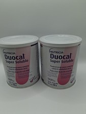 2 CANS NUTRICIA Duocal Super Soluble Powdered Energy Source - 14.1 Oz Exp 1/29