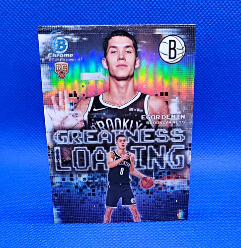 Topps 2025-26 Bowman Chrome Rookie Refractor Greatness Loading GL-8 Egor Demin