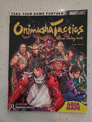 Onimusha Tactics - Strategy Guide Brady Games Nintendo Game Boy Advance GBA RARE