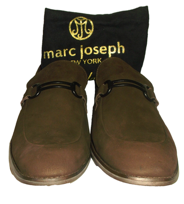 Marc Joseph New York Men Brown Nubuck Leather Gold  display picture 2