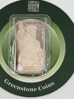 1982 MTB Twenty-First Securities 1oz Silver Bar Statue Of Liberty Rare Corporate