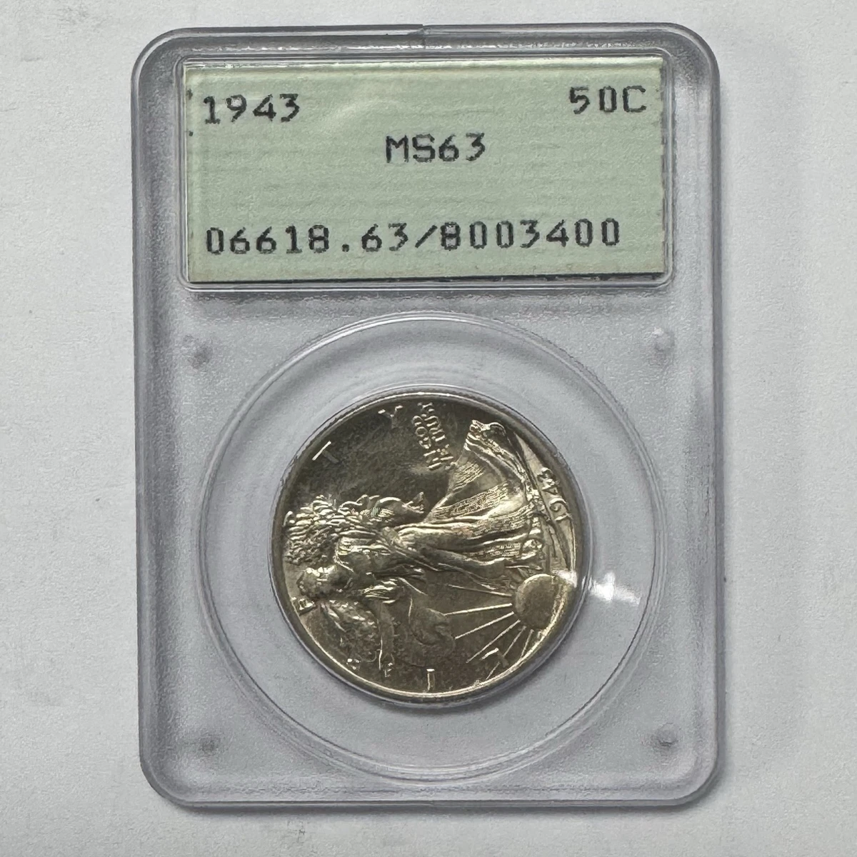 MS 63 Graded 1943 Year Liberty Walking Half Dollars (1916-1947