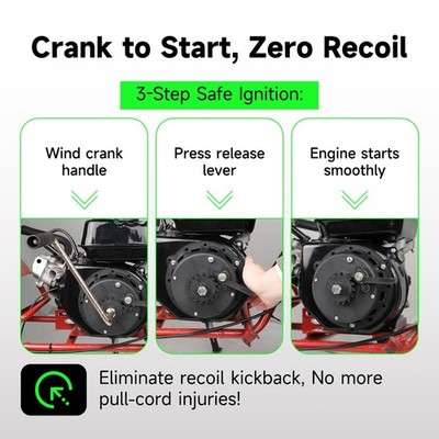 Easy Hand Crank Start Wind up Recoil Starter Assembly for Predator