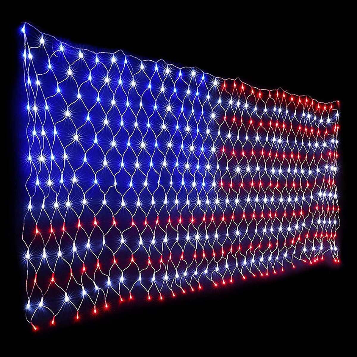 American Flag Net Light Set Flag Net Lights