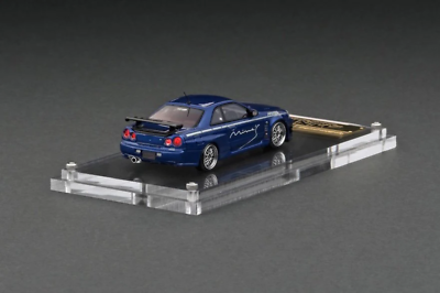 ignition model 1/64 Nissan Skyline GT-R R34 Men's bayside blue