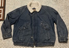 Vtg 80s LEVIS Sherpa Lined Denim Trucker Jacket Super Rare EUC Sz Xl Usa Made