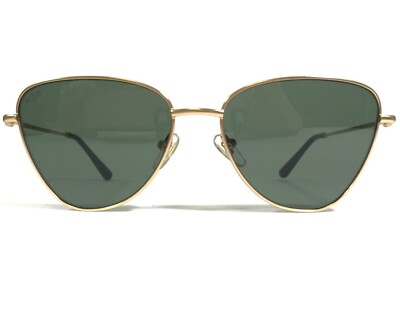 Kapten & Son Sunglasses San Francisco Gold Geometric Frames with Green Lenses