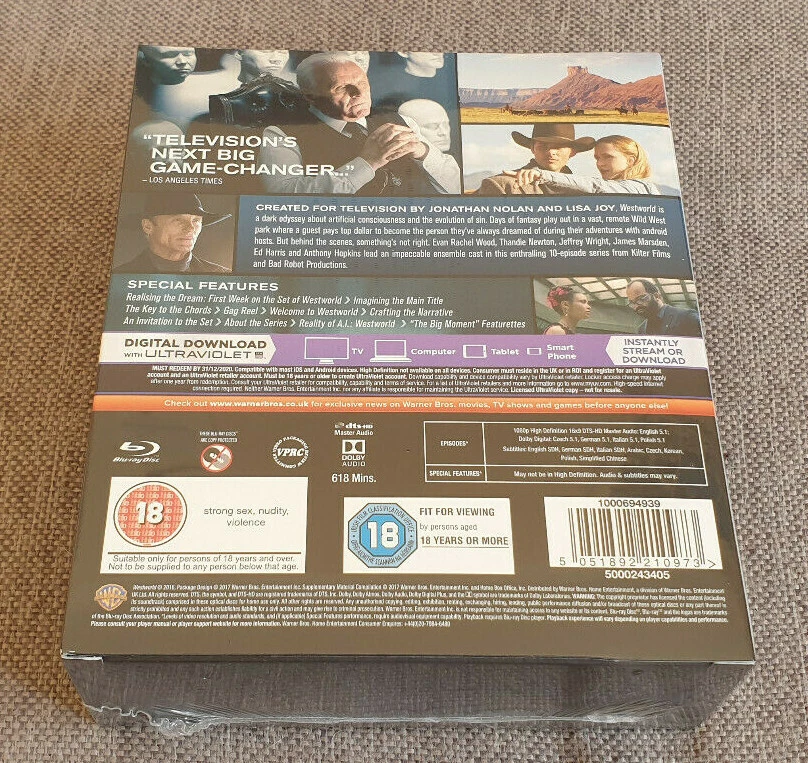 Blu Ray Boxset Westworld Season One 1 First The Maze New Sealed inc Wooden Maze - Image 2 of 2