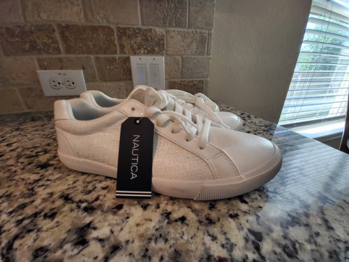 nautica white sneakers womens