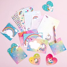 Unicorn Stationery Set 69 PCS Letter Writing Paper Kit Writing Sheets Envelopes