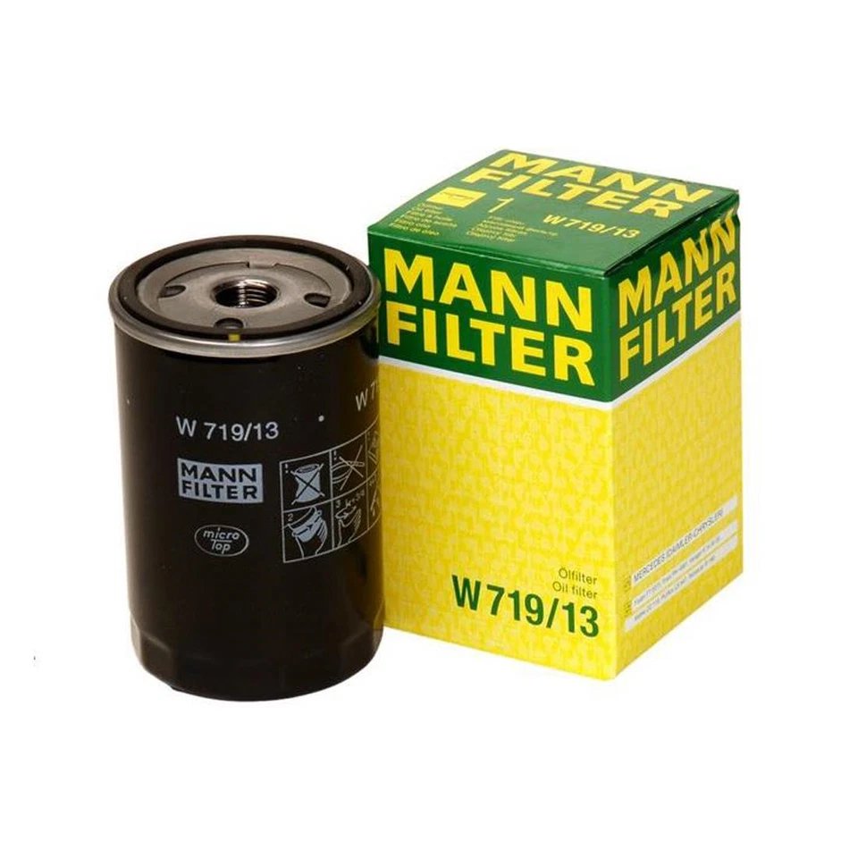 Mann 1pc Engine Oil Filter Fits Mercedes-Benz 190E l4 2.3L UA21 1985 1986 1987 - Image 2 of 4