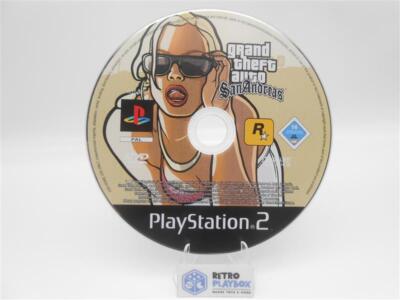 Sony Playstation 2 Spiel GTA Grand Theft Auto San Andreas nur CD /R2F7