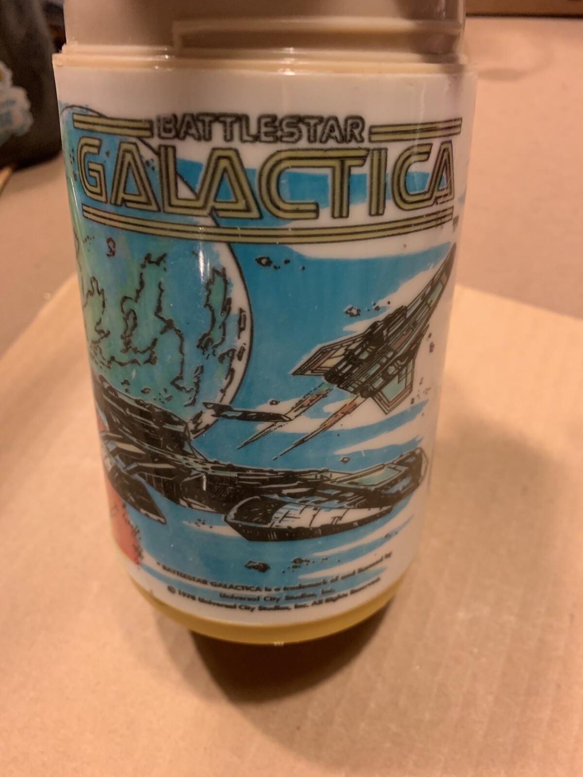 Vintage Battlestar Galactica Thermos (1978) Rare Vintage Thermos eBay