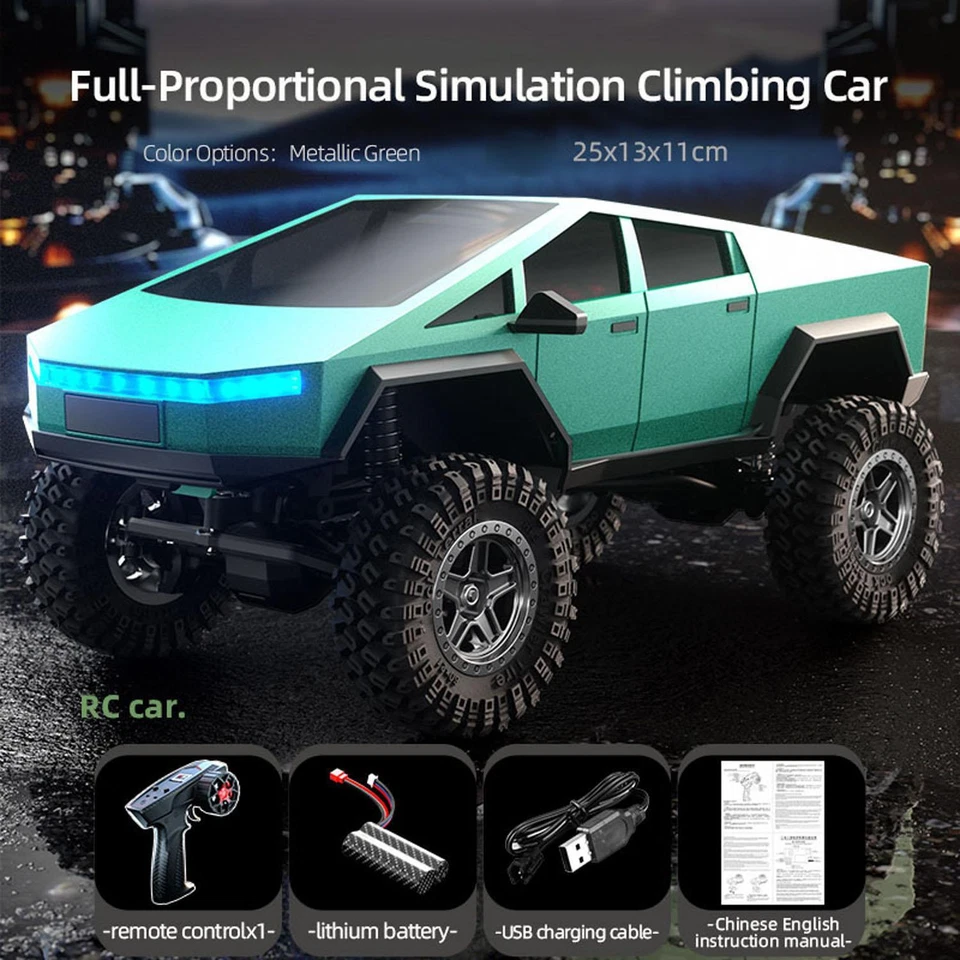 JJRC 1:18 RC Rock Crawler Car C8818 2.4G 4*4 RTR Climbing Car 2Speed Motor Light - Image 3 of 4