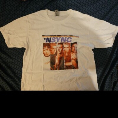 NSYNC Boxes White Adult T-Shirt Medium NEW | eBay