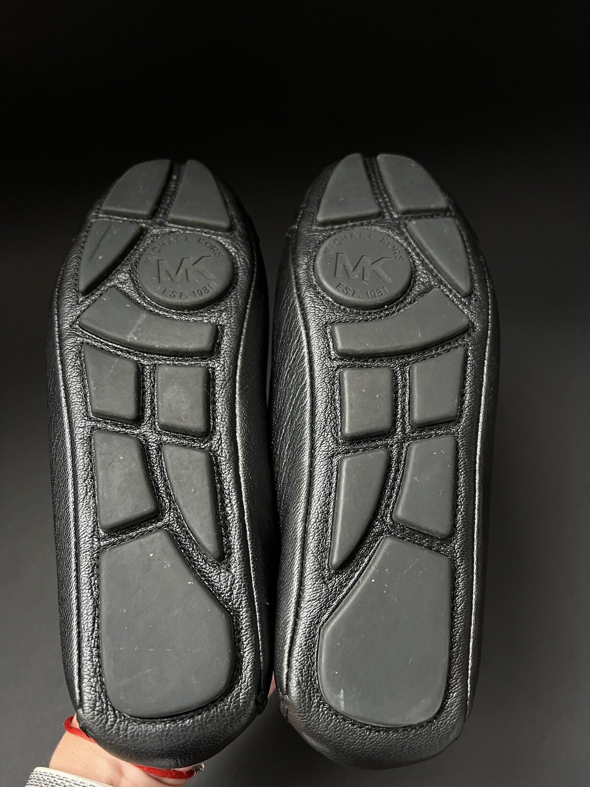 Michael Kors Women's Black Leather Ballet Flats Size 7.5M / EU 38 Slip-On thumbnail 5