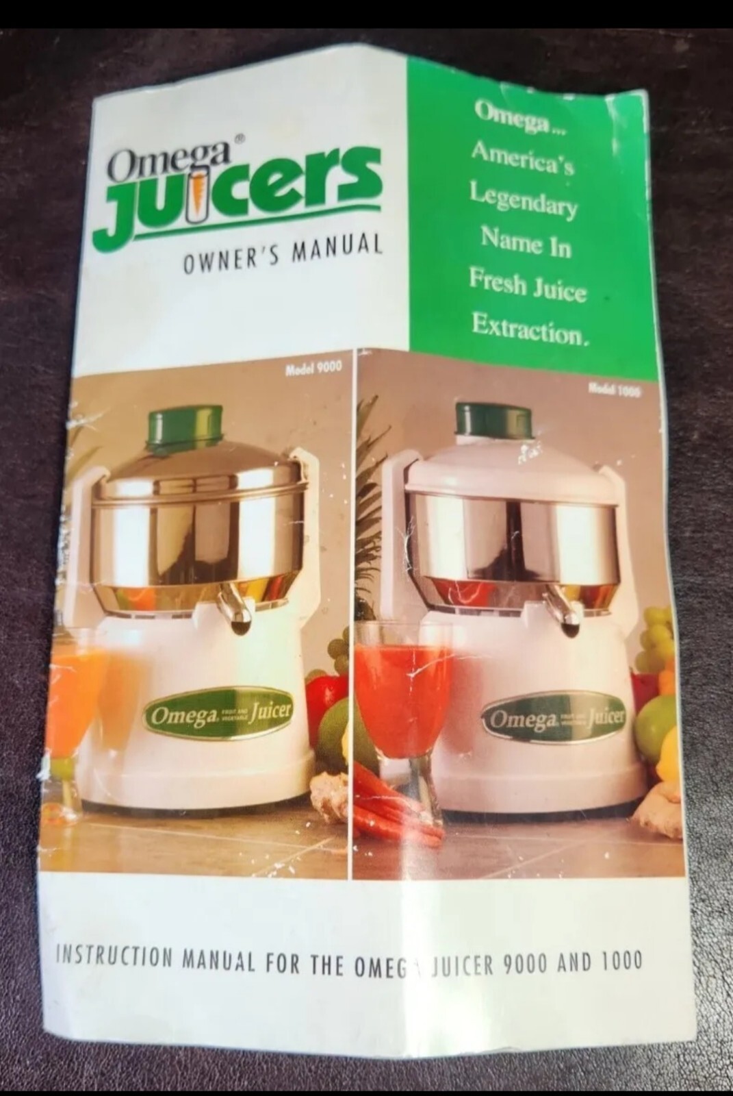 Omega Centrifugal Juicer Model 1000 Fruit & Vegetable Juicer, EUC/READ 
