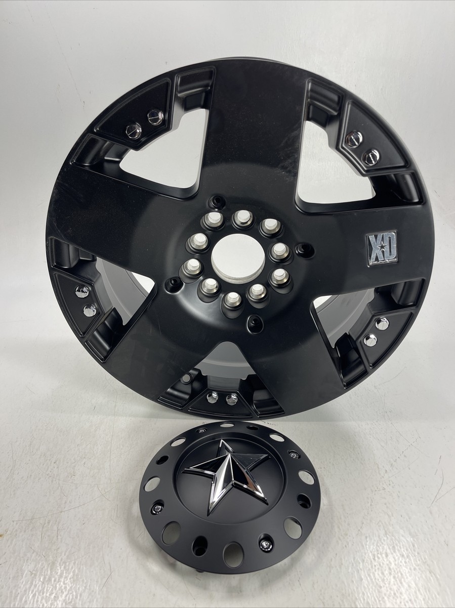 17x8 +10 KMC XD775 Rockstar Matte Black Wheel Rim 5X114 5X127 (QTY