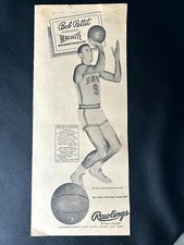 Bob Pettit 1950s Rawlings Vintage Basketball Ad