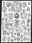 Heraldry - Ancient 17th Century Print - Collection of Noble Coats of Arms - #6