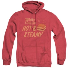 WHITE CASTLE HOT & STEAMY Licensed Hooded Heather Sweatshirt Hoodie SM-3XL