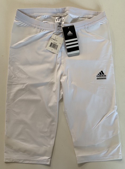 adidas white compression shorts