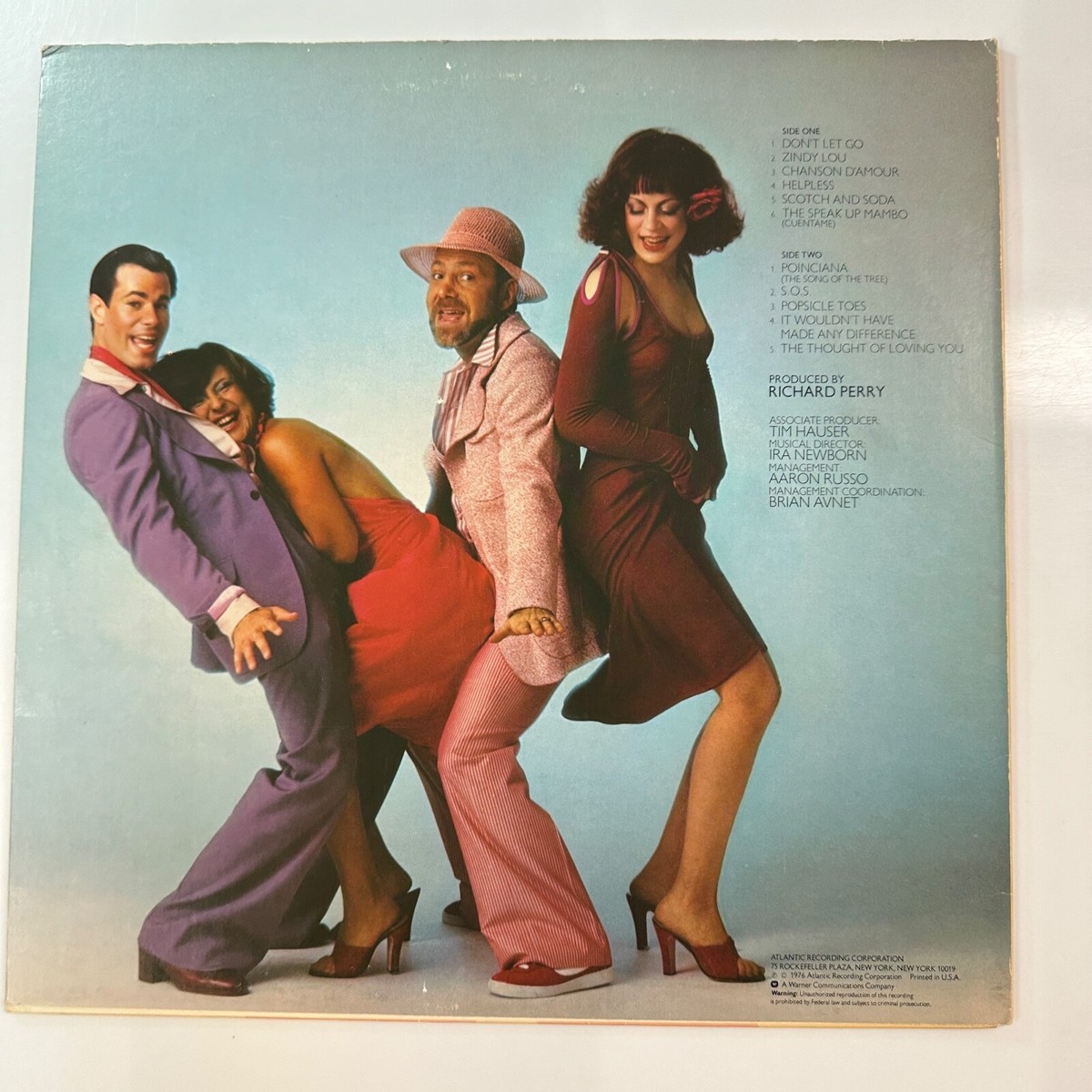 Coming Out LP Record Vinyl The Manhattan Transfer Atlantic 18183
