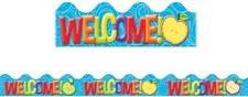 Color My World Welcome School Deco Trim 37ft Decoration Art Eureka 845120
