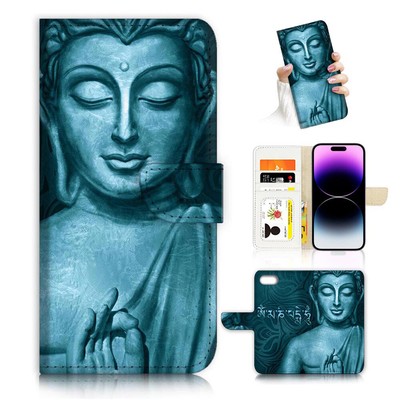 ( For iPhone 8 Plus / 7 Plus ) Flip Case Cover AJ26704 Buddha