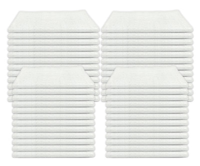 NEW 48 PACK 4 DOZEN WHITE KITCHEN CLEANING BAR TOWELS BARMOPS HEAVY DUTY 16X19