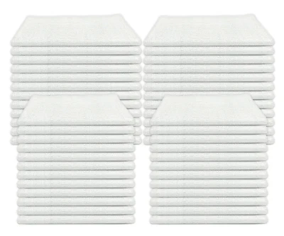 NEW 48 PACK 4 DOZEN WHITE KITCHEN CLEANING BAR TOWELS BARMOPS HEAVY DUTY 16X19 - Image 1 of 4
