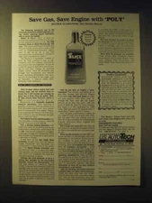 1989 PetroLon Corporation Slick 50 Ad - Save gas, save engine with Poly