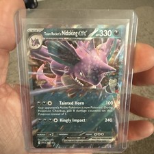 Pokémon TCG SVP Black Star Promo 217 Team Rocket's Nidoking EX Holo Card NM