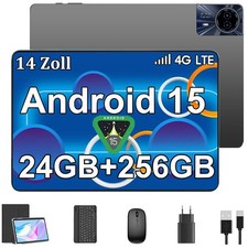 2026 Newest Tablet 14in/10in Android 15 Tablet 24GB/12GB 256GB ROM 2.4K FHD GPS