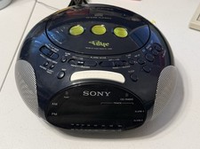 Sony FM/AM CD Player Alarm Clock Radio Dream Machine ICF-CD831 Blue PSYC WORKING