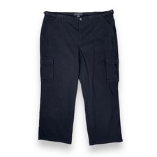 Sanctuary Wide Leg Cargo Pants Womens XXL Black High Rise Cotton Blend Utility