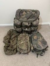 DPM tailored Short Back Bergen + 2x DPM 2x MTP side Pouches And Tan Bergen Cover
