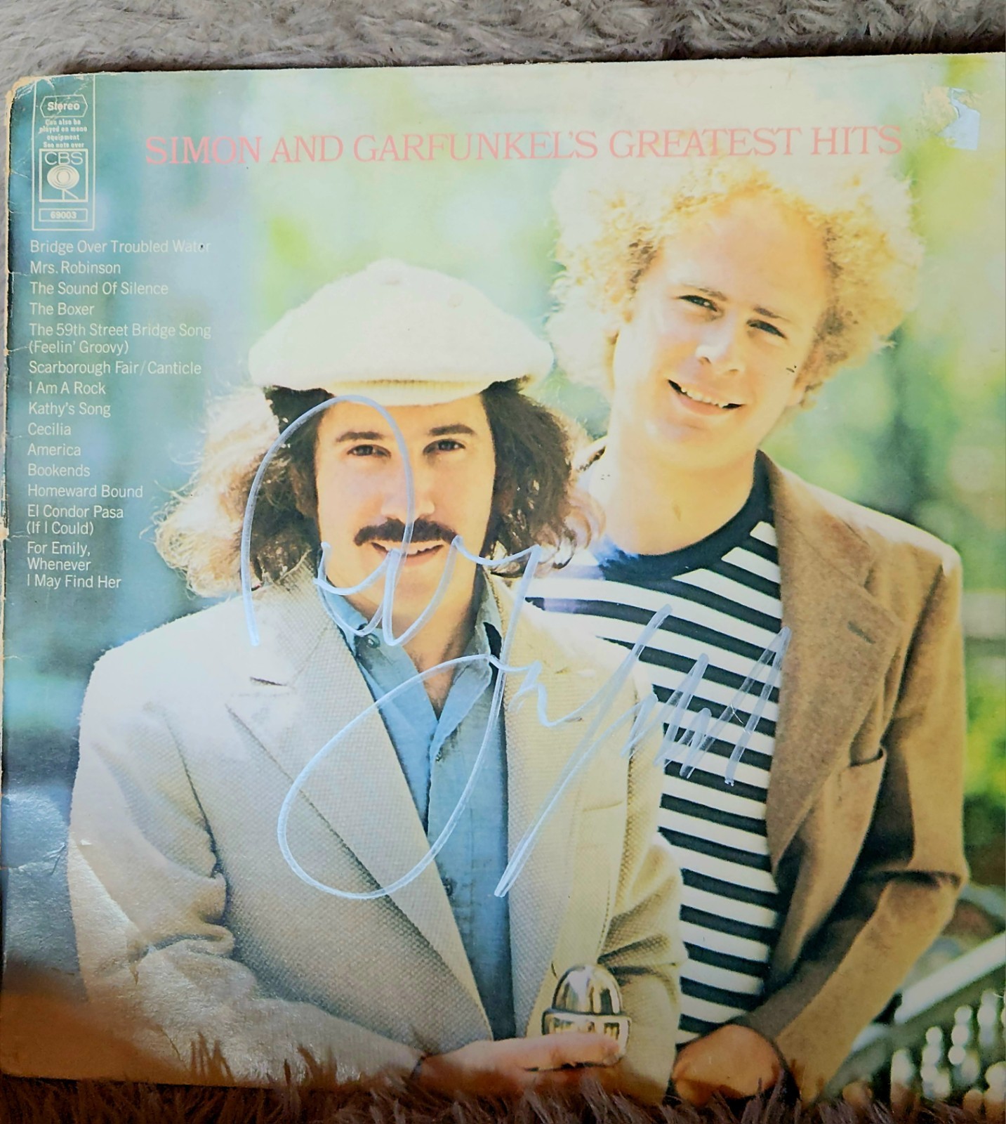 Simon and Garfunkel Greatest Hits Signed 1972