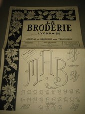 la broderie lyonnaise nummer 1199 janv 1962
