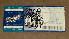 Jeff Nelson Signed Yankees Dodgers MLB Baseball Ticket Stub Pre Season 6/4/2002