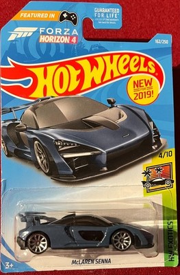 HOT WHEELS HW EXOTICS FORZA McLAREN SENNA BLUE 162/250 . SEE COMBINED  OFFERS!