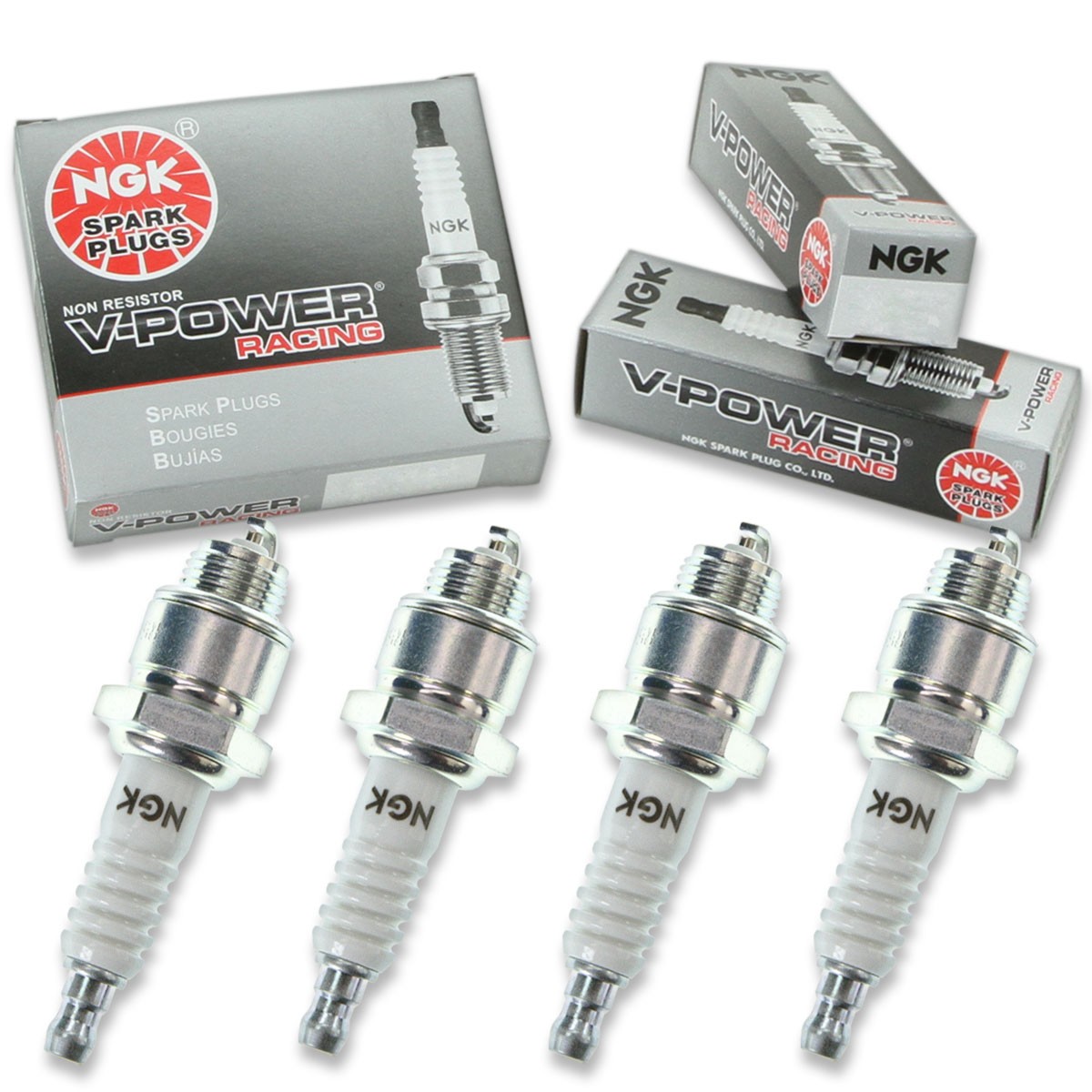 4 pc NGK 2298 R5670-5 V-Power Racing Spark Plugs for XS85 W9FC W9F W8FC W8F me