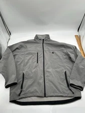 Apple Employee Soft Shell Jacket Sz 3XL Gray Port Authority Fleece Full Zip