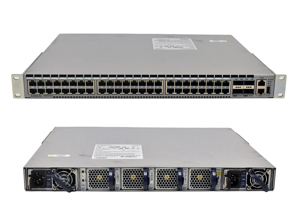 Switch Arista DCS-7050TX-64 48x 10Gb 4x QSFP+ 40Gb Dual PSU Managed Rack Ears - Image 3 of 4